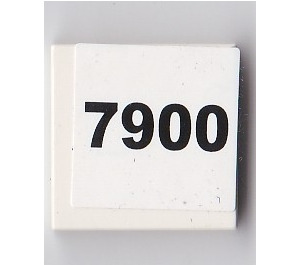 LEGO Tile 2 x 2 with '7900' Sticker with Groove (3068)