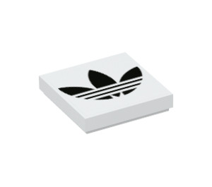 LEGO Tile 2 x 2 with Adidas Trefoil with Groove (3068 / 76306)