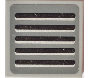 LEGO Tile 2 x 2 with Air Vents Sticker with Groove (3068)