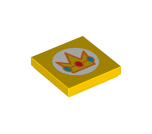 LEGO Tile 2 x 2 with Crown with Groove (3068 / 98804)