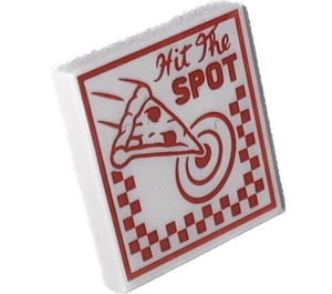 LEGO Tile 2 x 2 with Hit the Spot with Groove (3068 / 104109)