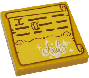 LEGO Tile 2 x 2 with Letter from Ariel with Groove (3068 / 33826)