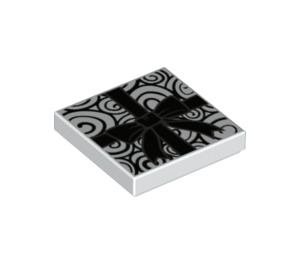 LEGO Tile 2 x 2 with Nightmare Before Christmas Pattern with Groove (3068 / 49063)