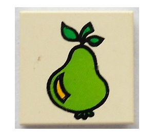 LEGO Tile 2 x 2 with pear with Groove (3068)