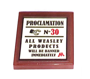 LEGO Tile 2 x 2 with Proclamation No. 30 Sticker with Groove (3068)