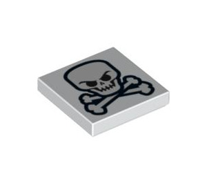 LEGO Tile 2 x 2 with Skull & Crossbones with Groove (3068 / 90906)