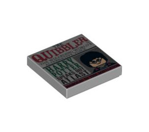 LEGO Tile 2 x 2 with "The Quibbler" with Groove (3068 / 92768)