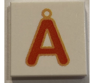 LEGO Tile 2 x 2 with "Å" with Groove (3068)