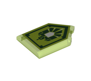 LEGO Tile 2 x 3 Pentagonal with Gamma Rays Power Shield (22385 / 33775)