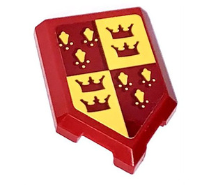 LEGO Tile 2 x 3 Pentagonal with Gryffindor Emblem Sticker (22385)