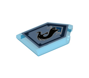 LEGO Fliese 2 x 3 Pentagonal mit Sea Drachen Power Schild (22385 / 24485)
