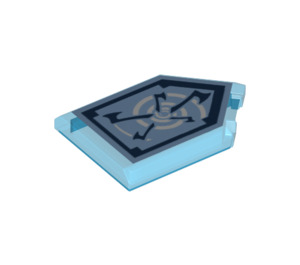 LEGO Fliese 2 x 3 Pentagonal mit Whirlwind Power Schild (22385 / 24620)