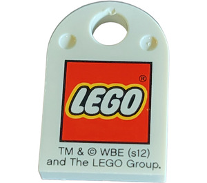 LEGO Tile 2 x 3 with Hole with LEGO Logo (48995)