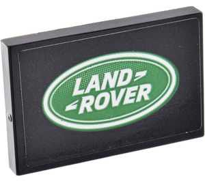 LEGO Tile 2 x 3 with LAND ROVER Logo Large Pattern Sticker (26603)