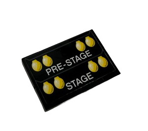 LEGO Tile 2 x 3 with 'PRE-STAGE', 'STAGE' and Yellow Lights Sticker (26603)