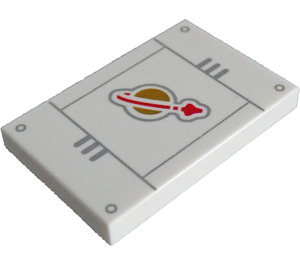 LEGO Tile 2 x 3 with Space Logo (26603)