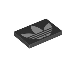 LEGO Tile 2 x 3 with White Adidas Trefoil (26603 / 76309)