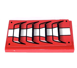 LEGO Dlaždice 2 x 4 s Vzduch Vents Samolepka (87079)