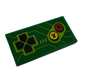 LEGO Tile 2 x 4 with Arcade Game Controls Sticker (87079)