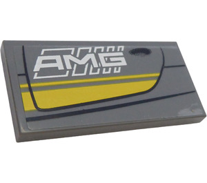 LEGO Tile 2 x 4 with Door from AMG left side Sticker (87079)