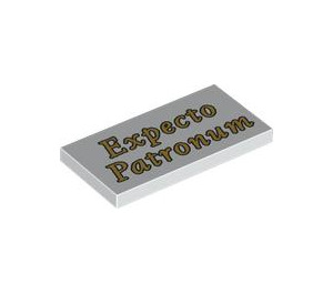 LEGO Fliese 2 x 4 mit "Expecto Patronum" (87079 / 104494)