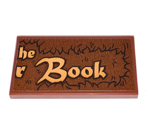 LEGO Tile 2 x 4 with „he“ and „r Book“ Sticker (87079)