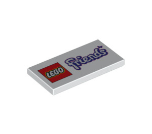 LEGO Tile 2 x 4 with LEGO Friends Logo (13485 / 15904)