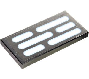 LEGO Tile 2 x 4 with Light Panel Sticker (87079)