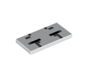 LEGO Tile 2 x 4 with Minecraft Ghast Closed Eyes (87079)