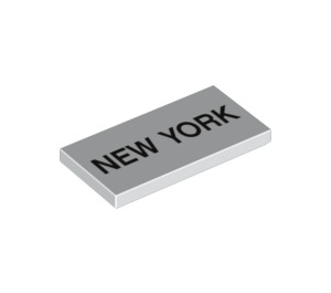 LEGO Tile 2 x 4 with New York (12492 / 87079)