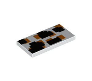 LEGO Tile 2 x 4 with Orange and black squares (87079 / 100454)