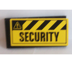 LEGO Tile 2 x 4 with 'SECURITY' Sticker (87079)