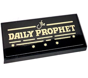 LEGO Tile 2 x 4 with The DAILY PROPHET Sticker (87079)