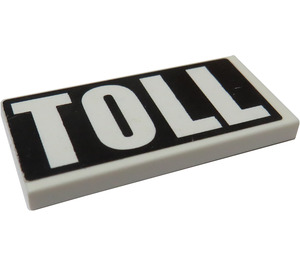 LEGO Tile 2 x 4 with 'TOLL' Sticker (87079)