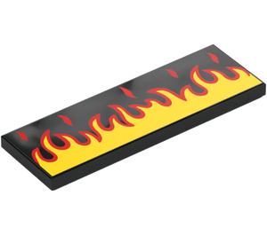 LEGO Fliese 2 x 6 mit Flames (69729 / 105283)