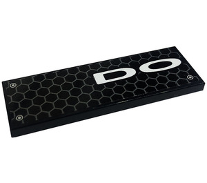 LEGO Tile 2 x 6 with Hexagons, 'DO', Rivets (Right) Sticker (69729)