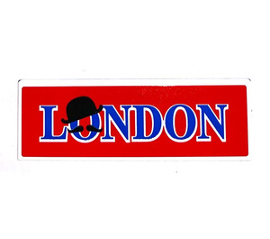 LEGO Tuile 2 x 6 avec LONDON Autocollant (69729)