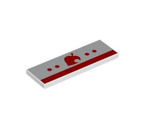 LEGO Tile 2 x 6 with Red Dots and Apple with Bite (69729 / 106572)