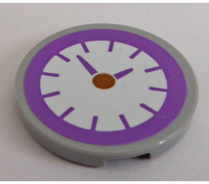 LEGO Tile 3 x 3 Round with Clock Sticker (67095)