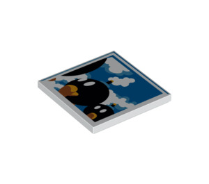 LEGO Tile 4 x 4 with Bob-ombs and clouds (1751 / 94289)