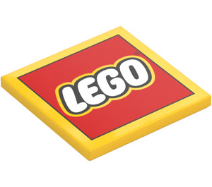 LEGO Tuile 4 x 4 avec LEGO logo (1751)