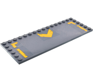 LEGO Tile 6 x 16 with Studs on 3 Edges with Arrow Sticker (6205)