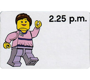 LEGO Time Teacher Activity Card, girl - 02.25 p.m.