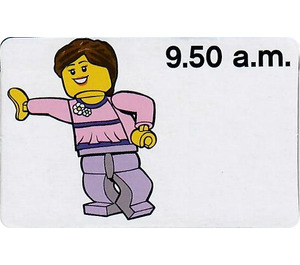 LEGO Time Teacher Activity Card, girl - 09.50 een.m.