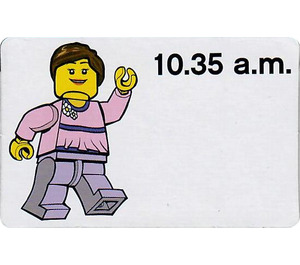 LEGO Time Teacher Activity Card, girl - 10.35 een.m.