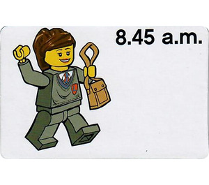 LEGO Time Teacher Activity Card, girl - 8.45 een.m.
