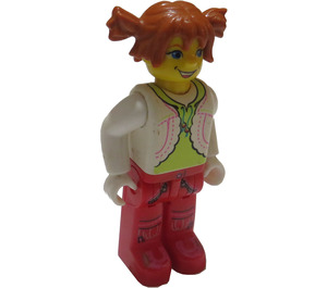 LEGO Tina with White Blouse and Lime Shirt Minifigure