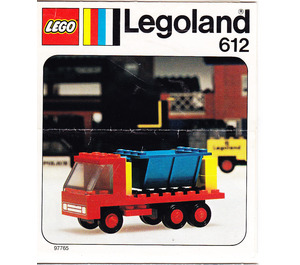 LEGO Tipper Truck Set 612 Instructions