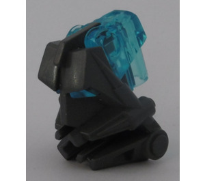 LEGO Toa Head with Transparent Light Blue Toa Eyes/Brain Stalk