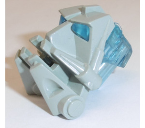 LEGO Toa Hoofd met Transparant Medium Blauw Toa Ogen/Brain Stengel
